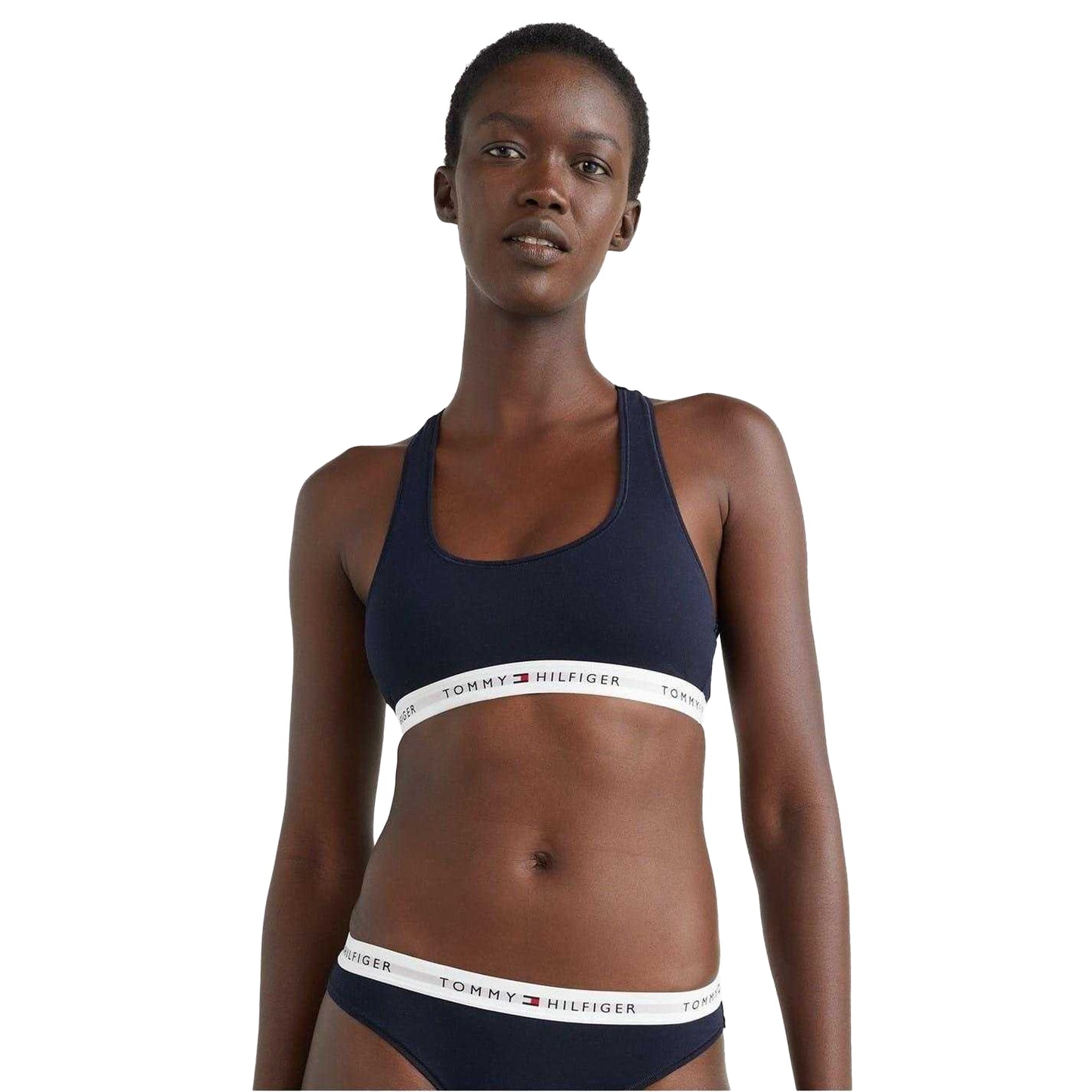 Desert Sky - Back - Tommy Hilfiger Womens-Ladies Cotton Blend Bralette