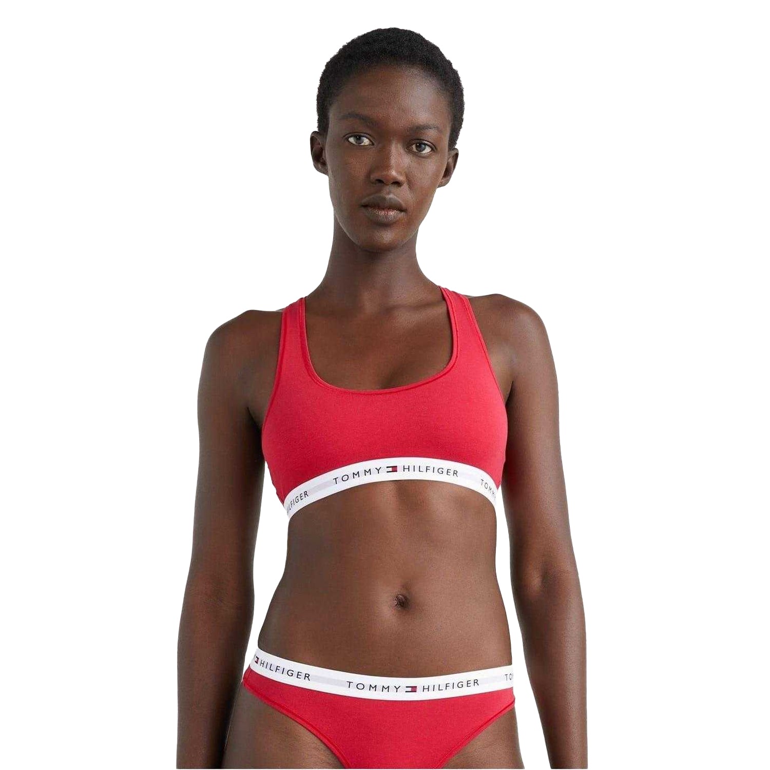 Primary Red - Lifestyle - Tommy Hilfiger Womens-Ladies Cotton Blend Bralette