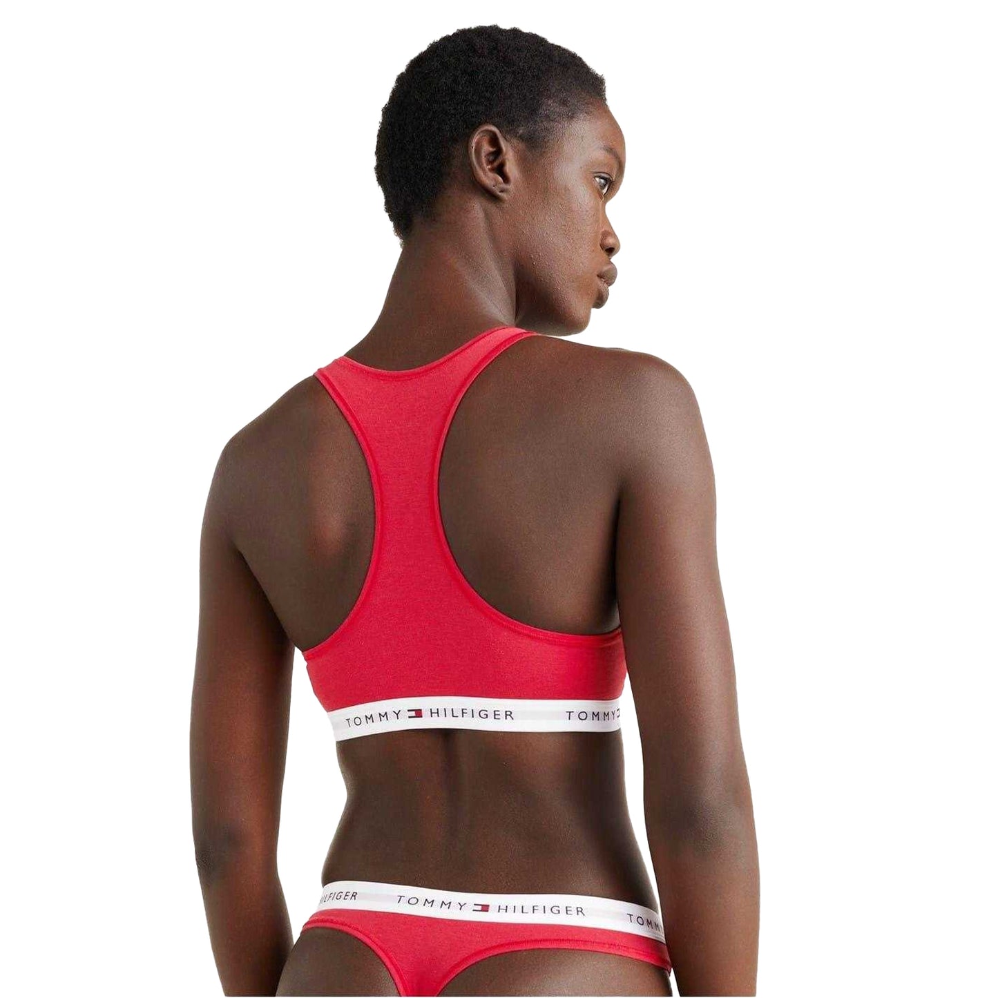 Primary Red - Pack Shot - Tommy Hilfiger Womens-Ladies Cotton Blend Bralette