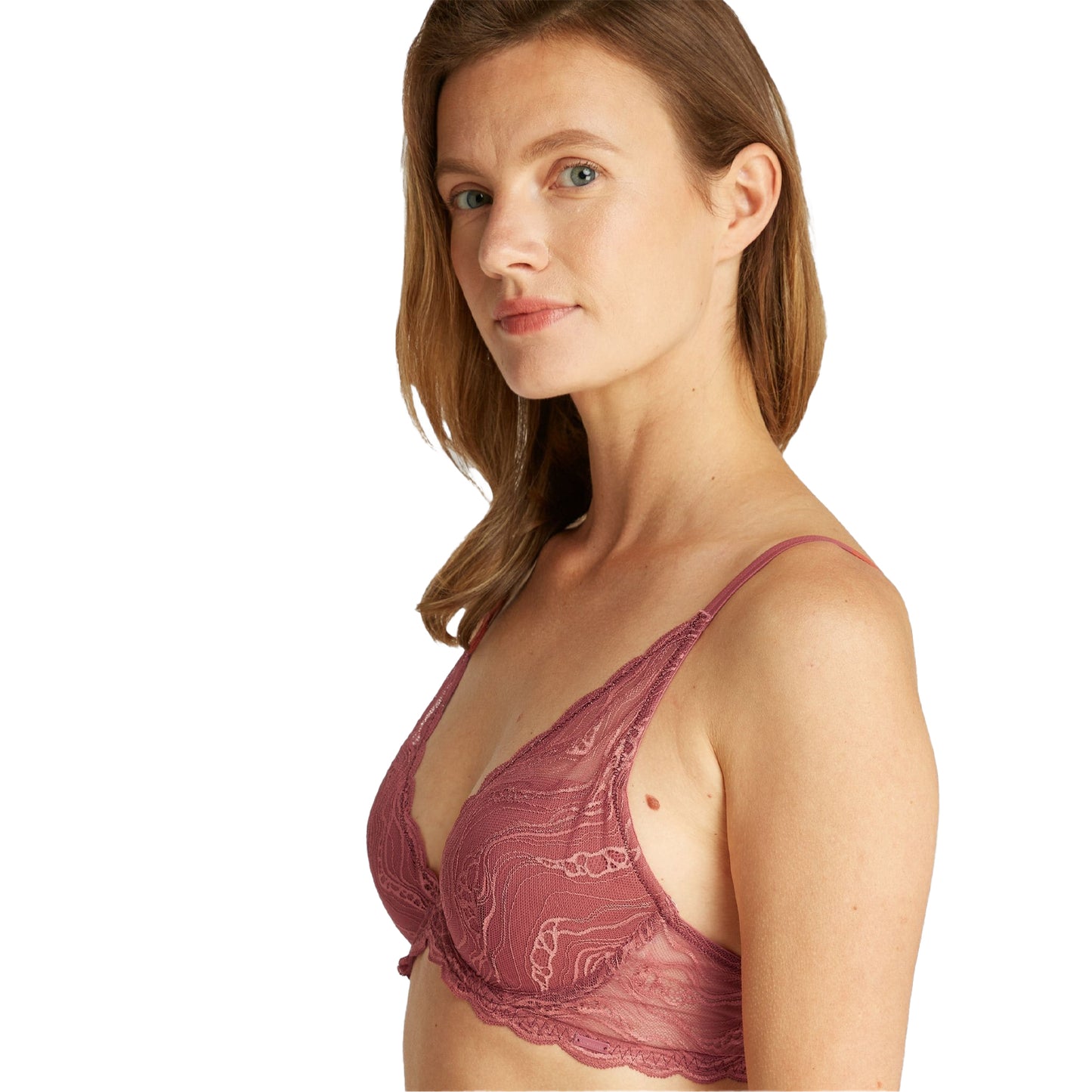 Red - Side - Calvin Klein Womens-Ladies Bra