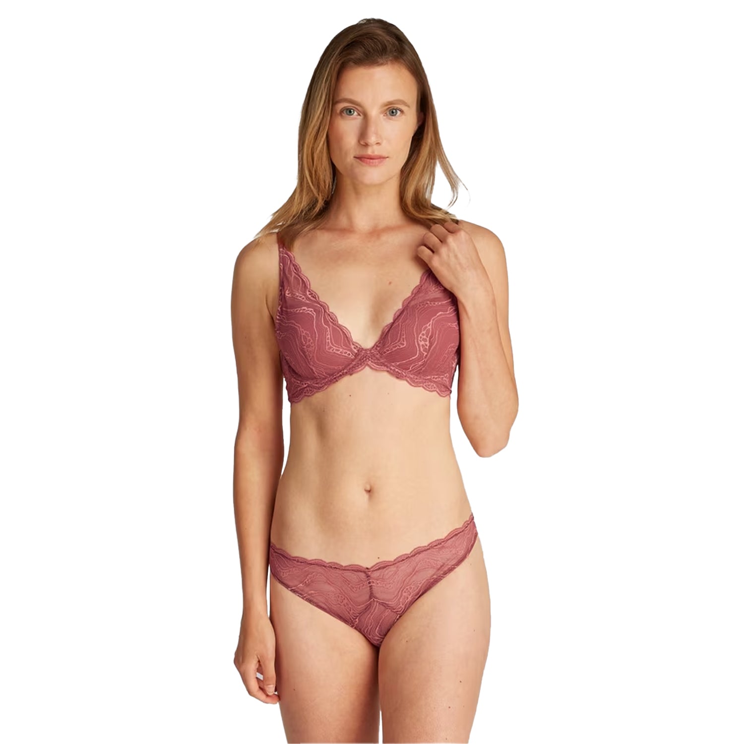 Red - Lifestyle - Calvin Klein Womens-Ladies Bra