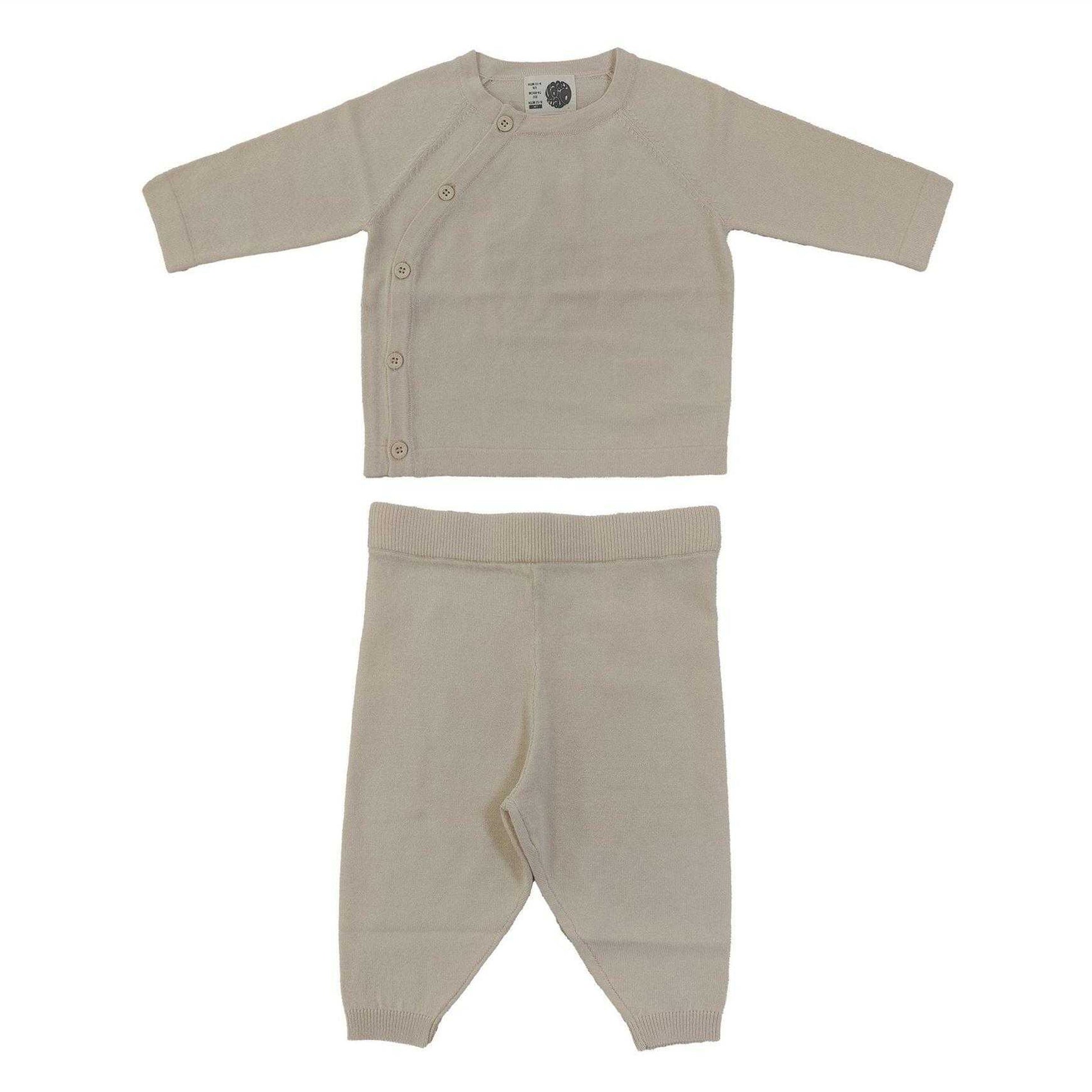 Birch - Front - Pretty Green Baby Viscose Long-Sleeved Top And Leggings Set
