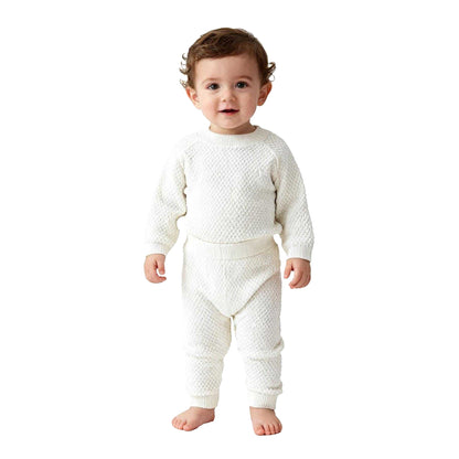 Off White - Pack Shot - Jack Wills Baby Pointelle Loungewear Set