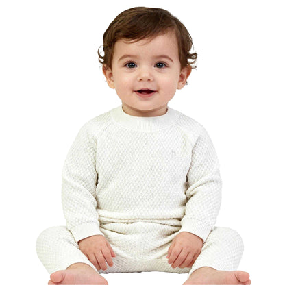 Off White - Close up - Jack Wills Baby Pointelle Loungewear Set