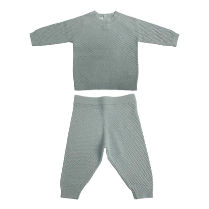 Baby Blue - Front - Jack Wills Baby Pointelle Loungewear Set
