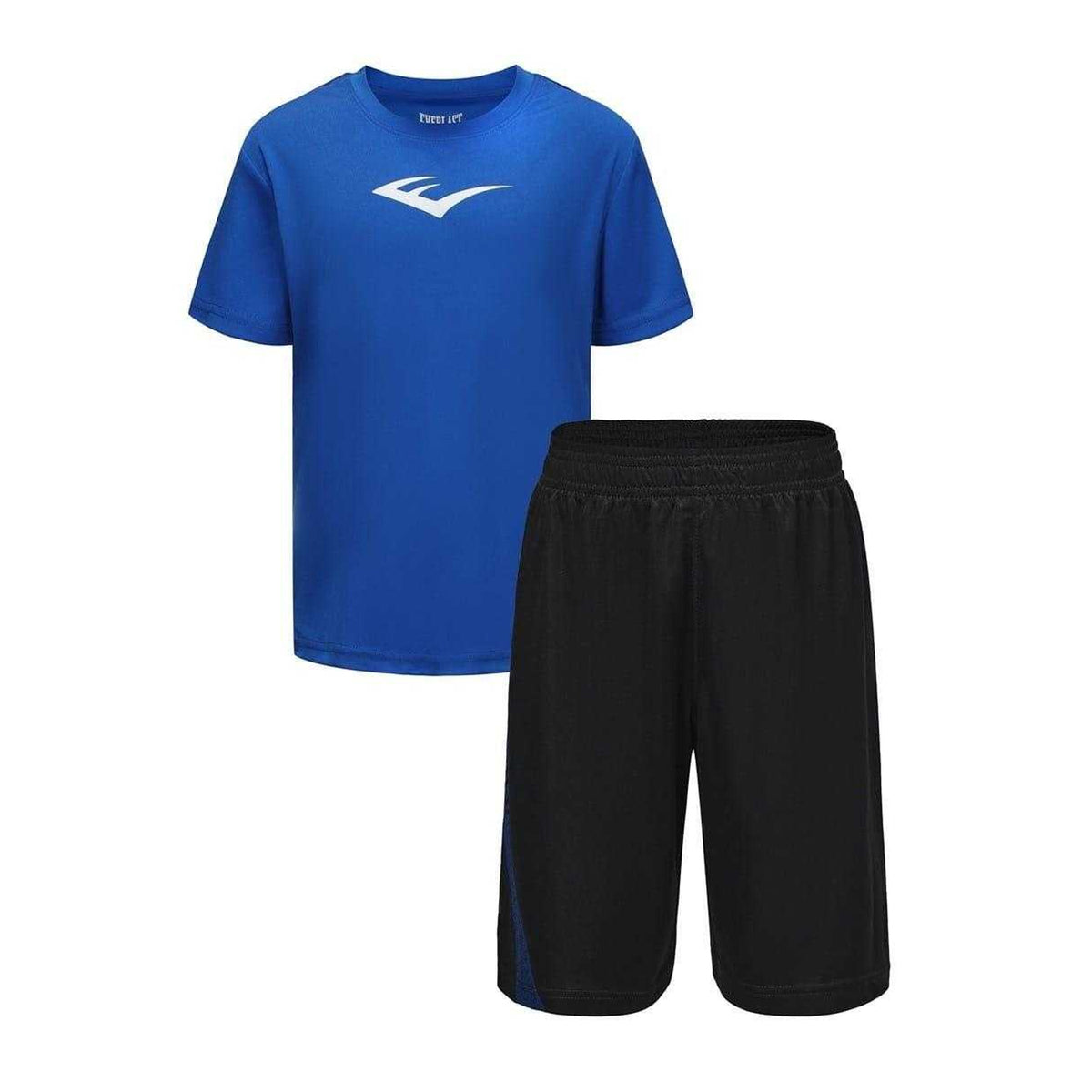 Team Royal Blue - Front - Everlast Boys Flex Logo T-Shirt & Shorts Set