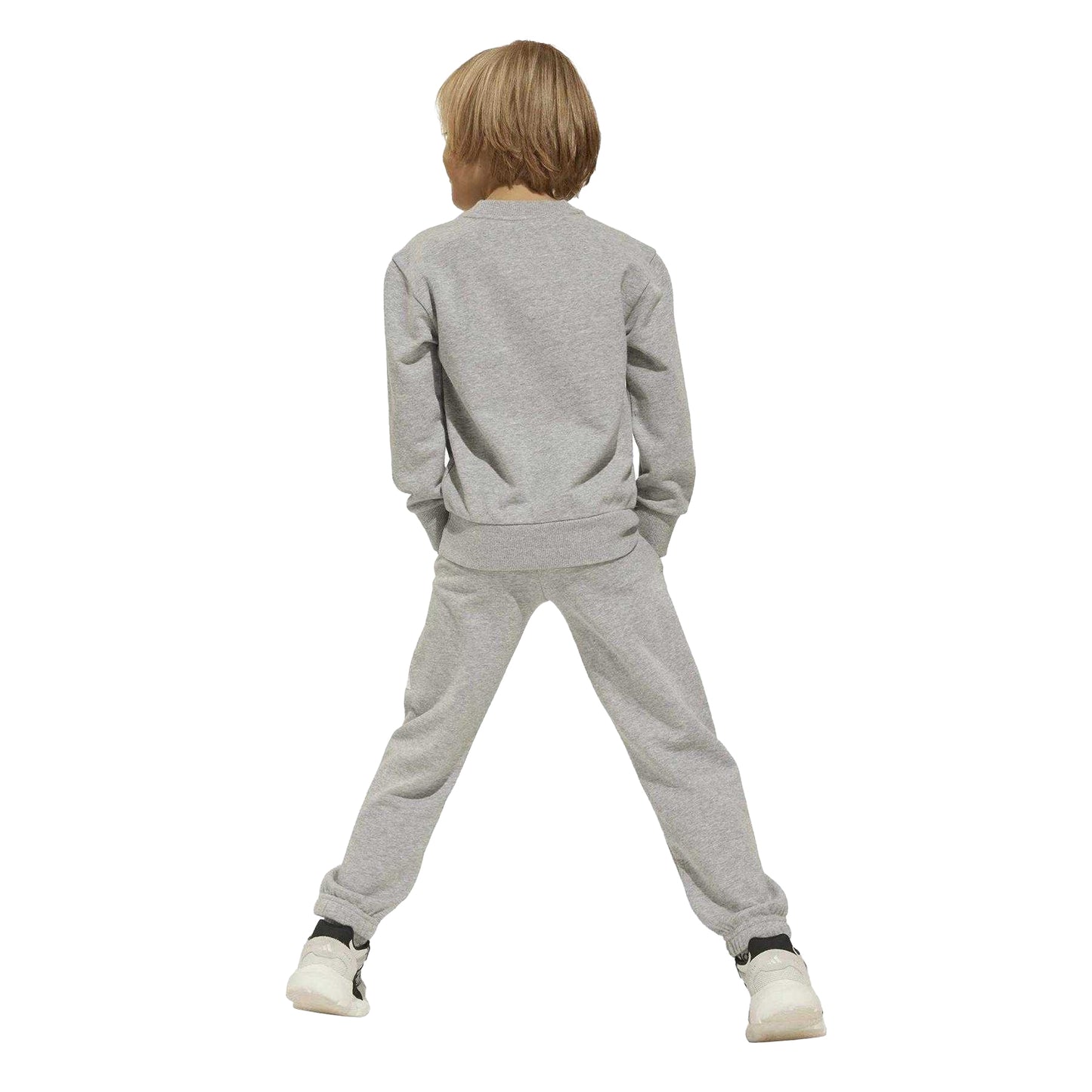 Grey - Back - Adidas Childrens-Kids Essentials Tracksuit