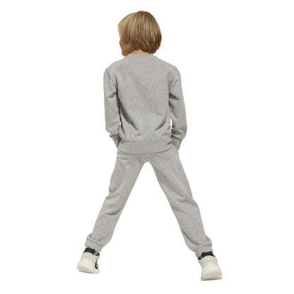 Grey - Back - Adidas Childrens-Kids Essentials Tracksuit