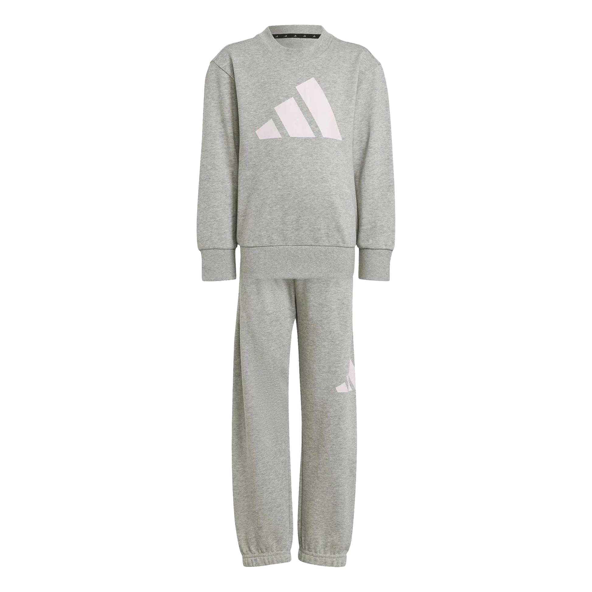 Grey - Front - Adidas Childrens-Kids Essentials Tracksuit