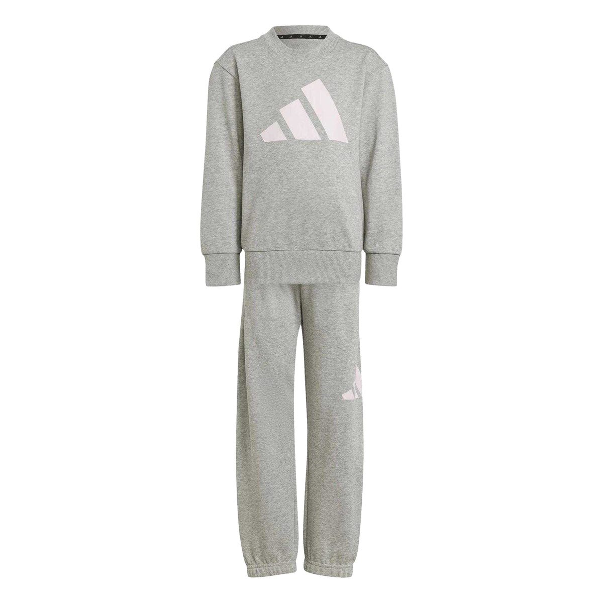 Grey - Front - Adidas Childrens-Kids Essentials Tracksuit