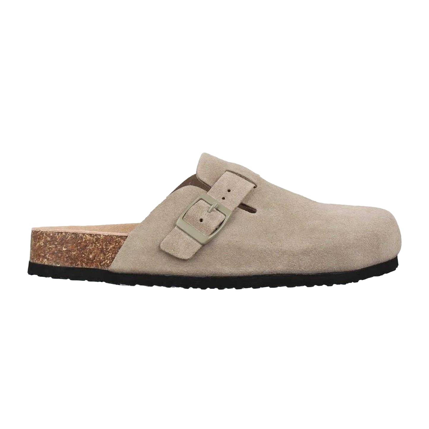 Taupe - Front - Jack Wills Womens-Ladies Leather Mule Sandals