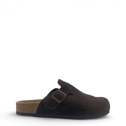 Brown - Front - Jack Wills Womens-Ladies Leather Mule Sandals