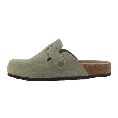 Soft Green - Side - Jack Wills Womens-Ladies Leather Mule Sandals