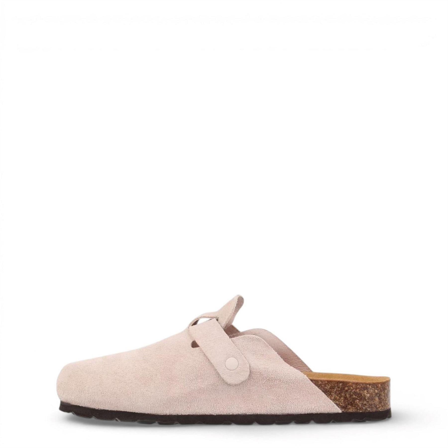 Soft Pink - Back - Jack Wills Womens-Ladies Leather Mule Sandals