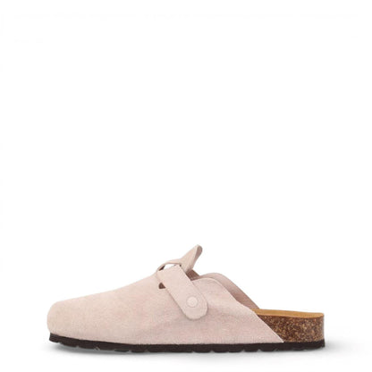Soft Pink - Back - Jack Wills Womens-Ladies Leather Mule Sandals