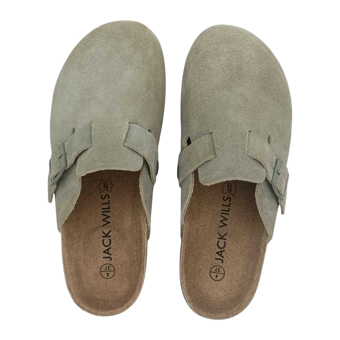 Soft Green - Lifestyle - Jack Wills Womens-Ladies Leather Mule Sandals