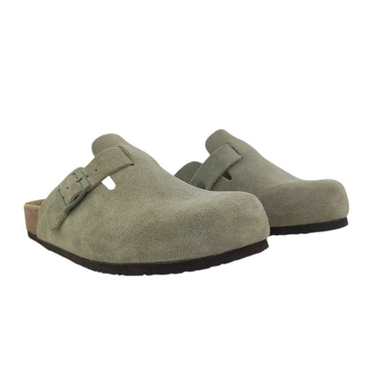 Soft Green - Pack Shot - Jack Wills Womens-Ladies Leather Mule Sandals