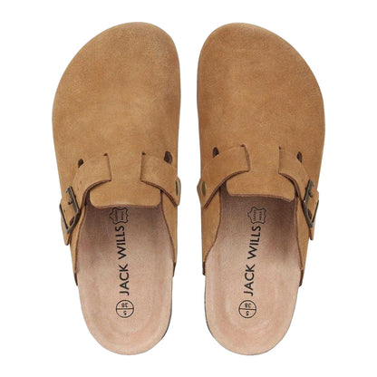 Tan - Lifestyle - Jack Wills Womens-Ladies Leather Mule Sandals