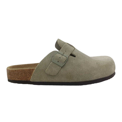 Soft Green - Front - Jack Wills Womens-Ladies Leather Mule Sandals