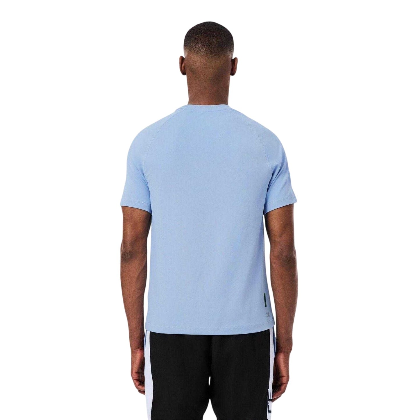 Blue - Back - Lacoste Mens Embroidered Logo Technical T-Shirt