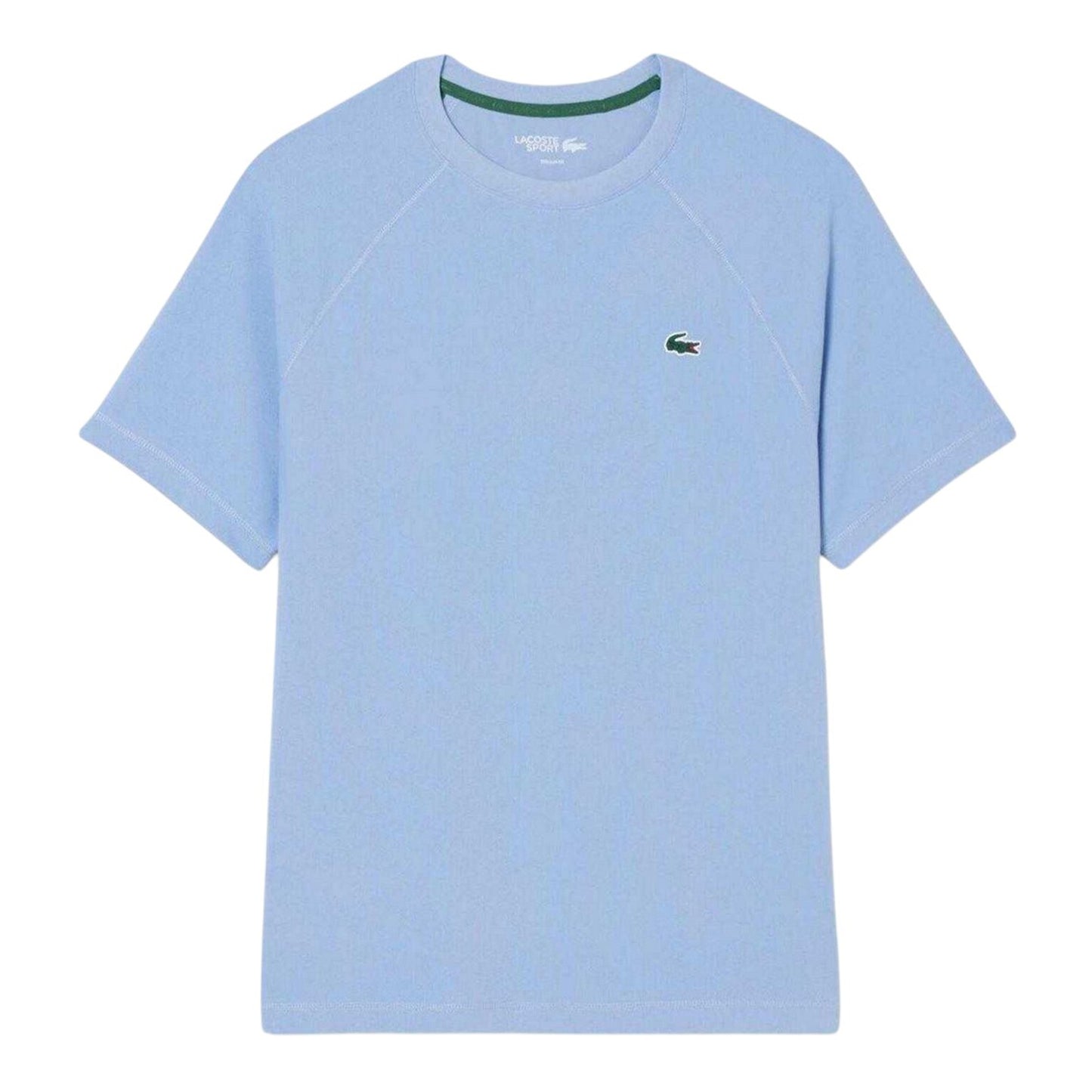 Blue - Front - Lacoste Mens Embroidered Logo Technical T-Shirt