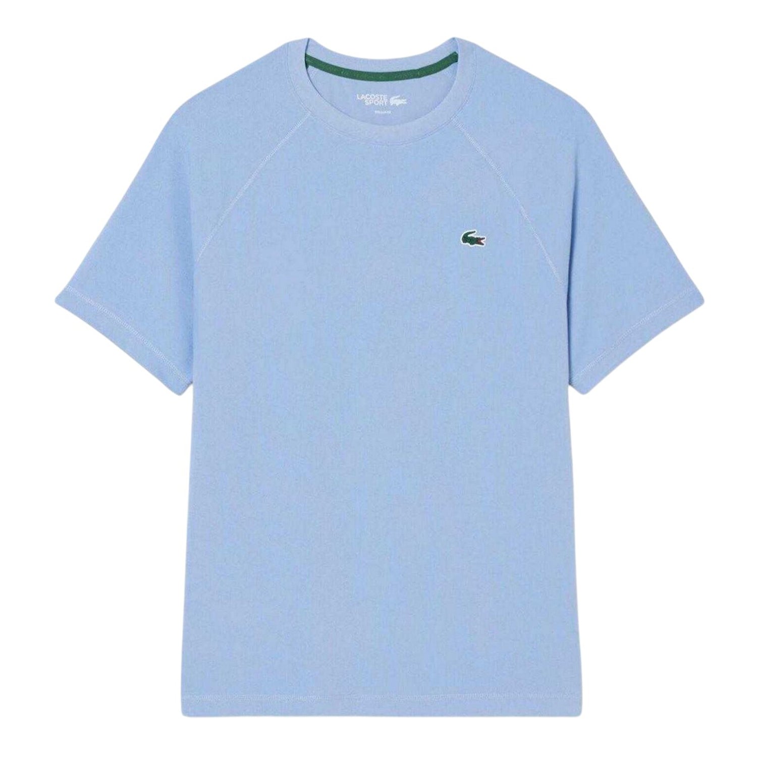 Blue - Front - Lacoste Mens Embroidered Logo Technical T-Shirt