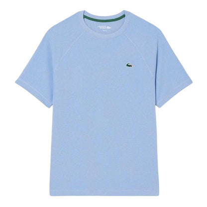 Blue - Front - Lacoste Mens Embroidered Logo Technical T-Shirt