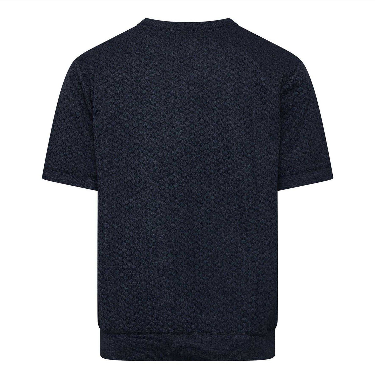 Blue - Back - Duck and Cover Mens Mataso Jacquard T-Shirt