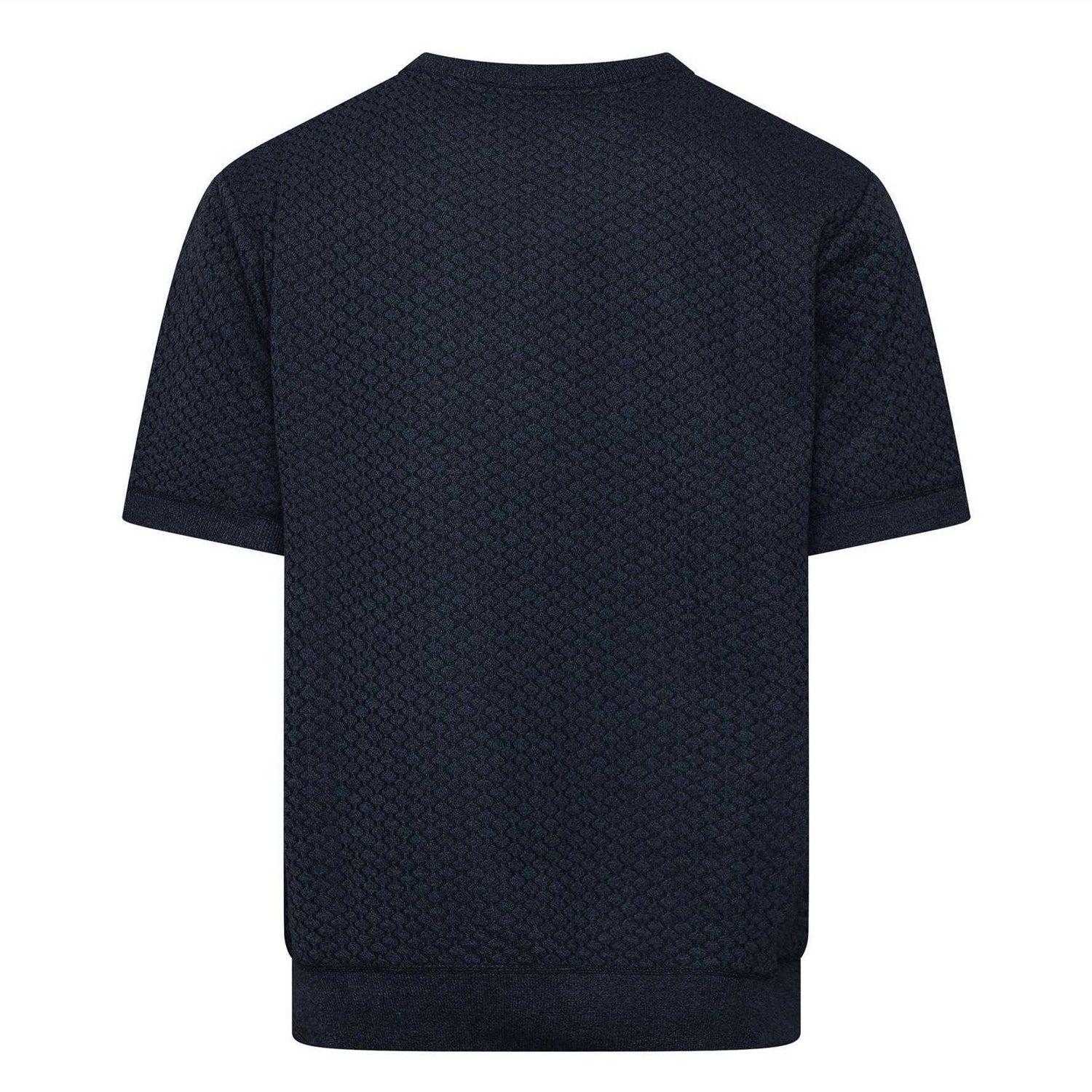 Blue - Back - Duck and Cover Mens Mataso Jacquard T-Shirt