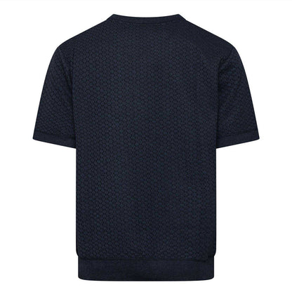 Blue - Back - Duck and Cover Mens Mataso Jacquard T-Shirt