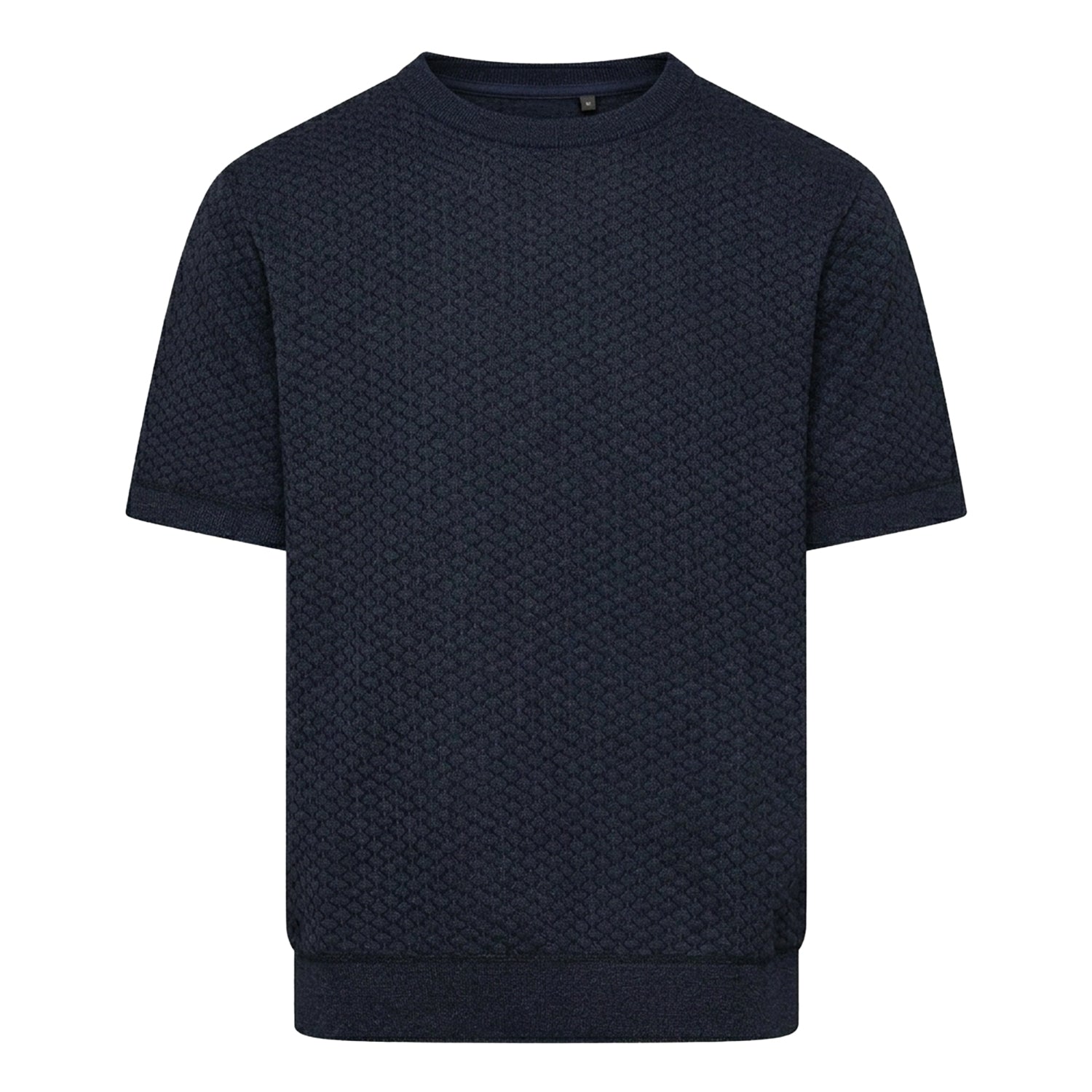 Blue - Front - Duck and Cover Mens Mataso Jacquard T-Shirt