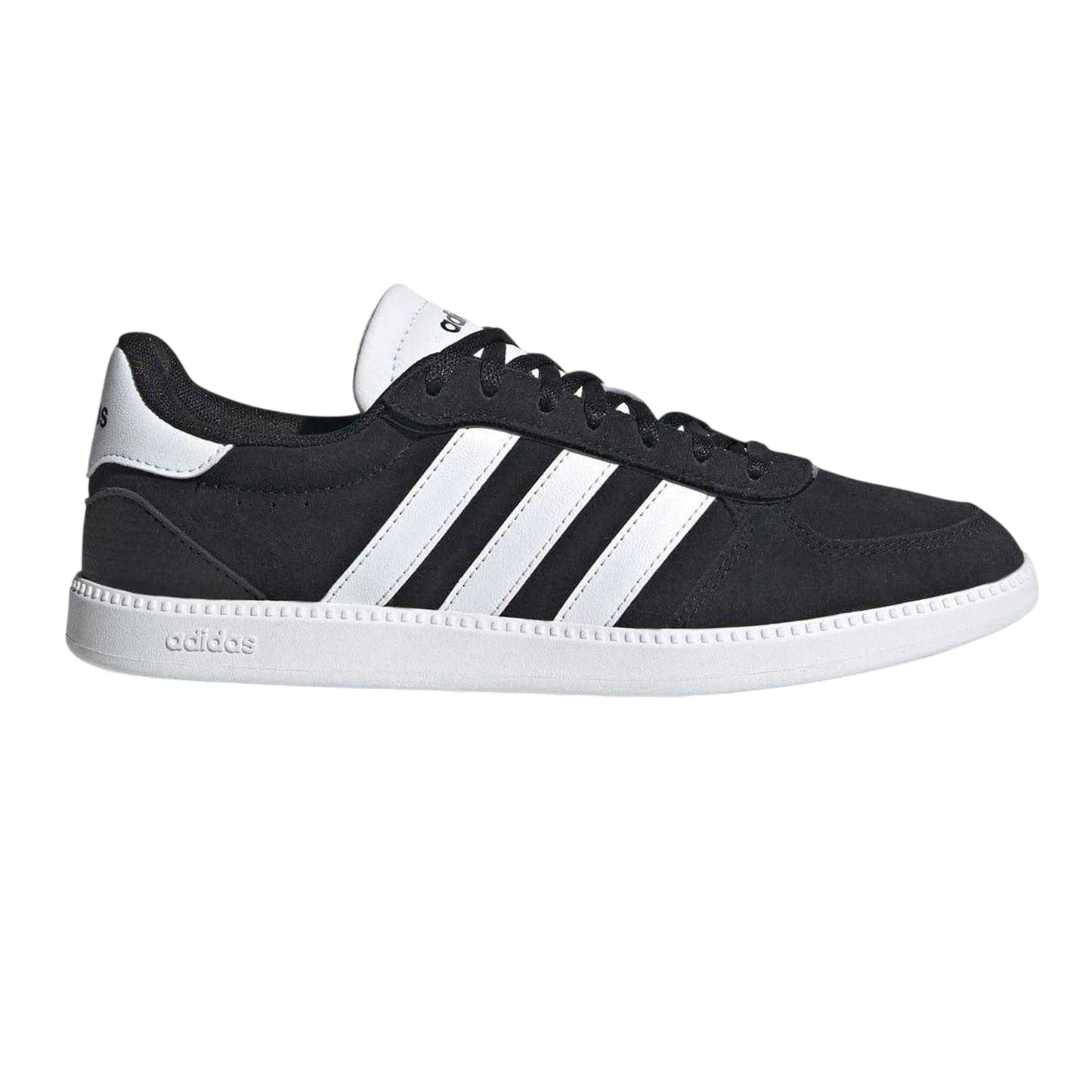 Grey-White-Gum - Front - Adidas Womens-Ladies Sleek Suede Trainers