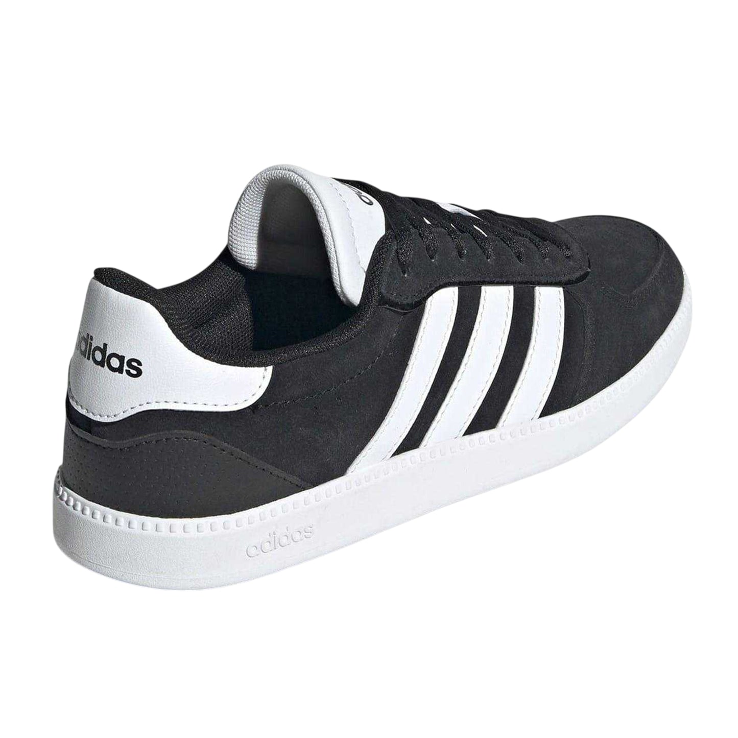 Navy-Pink-Gum - Back - Adidas Womens-Ladies Sleek Suede Trainers
