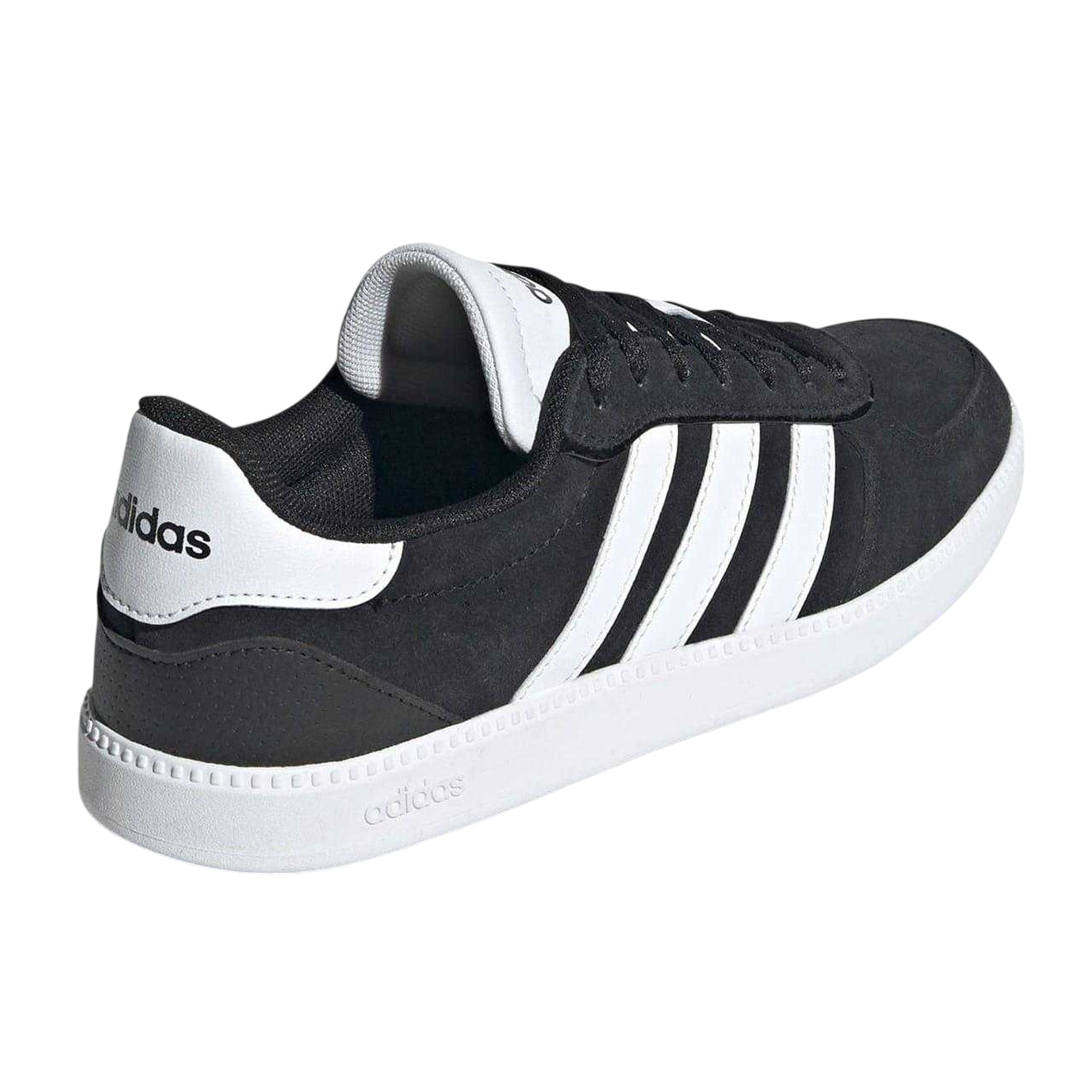 Navy-Pink-Gum - Back - Adidas Womens-Ladies Sleek Suede Trainers