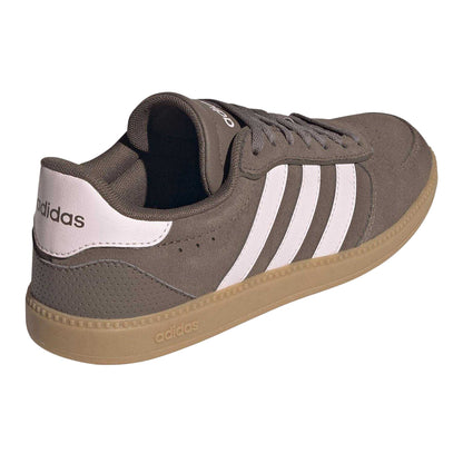 Brown-Pink - Back - Adidas Womens-Ladies Sleek Suede Trainers