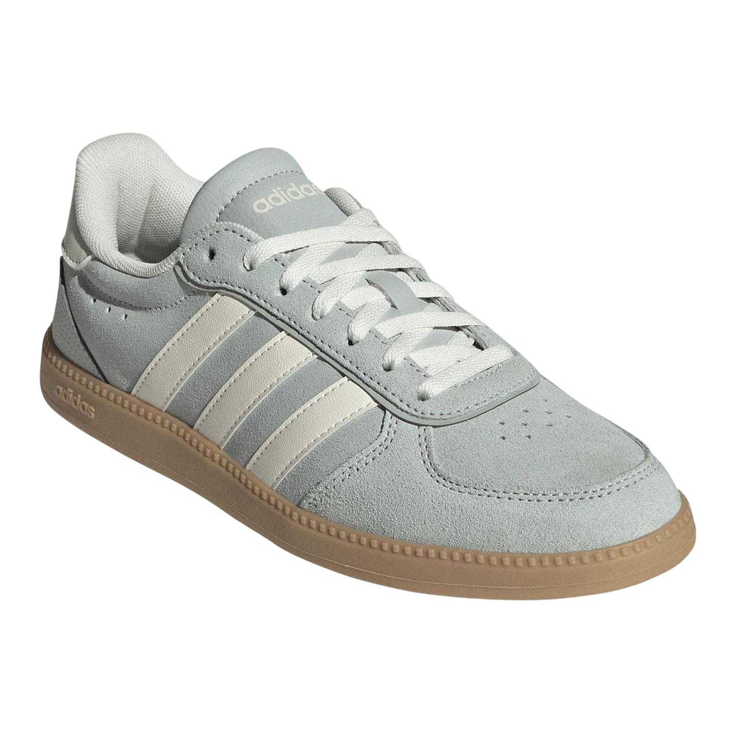 Brown-Pink - Close up - Adidas Womens-Ladies Sleek Suede Trainers
