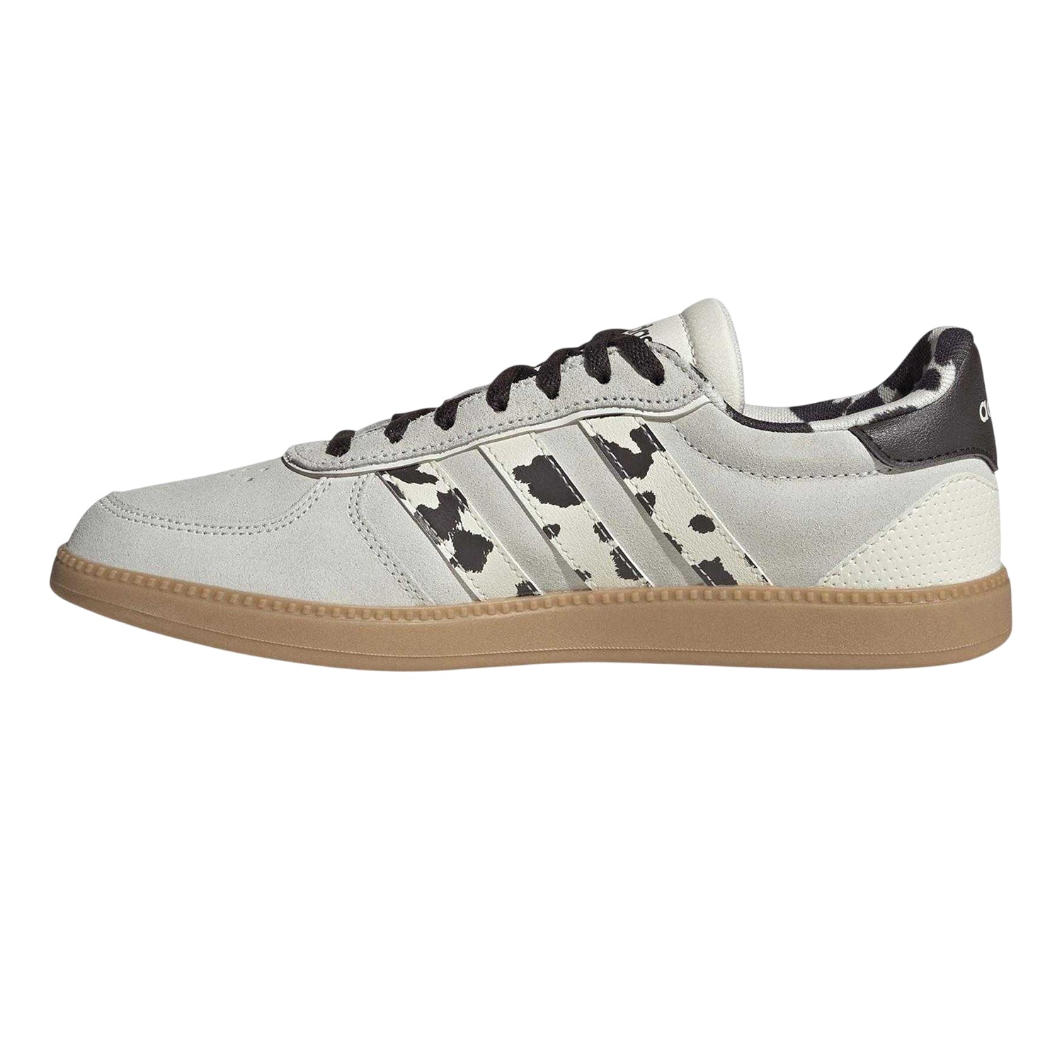 Off White - Side - Adidas Womens-Ladies Sleek Suede Trainers