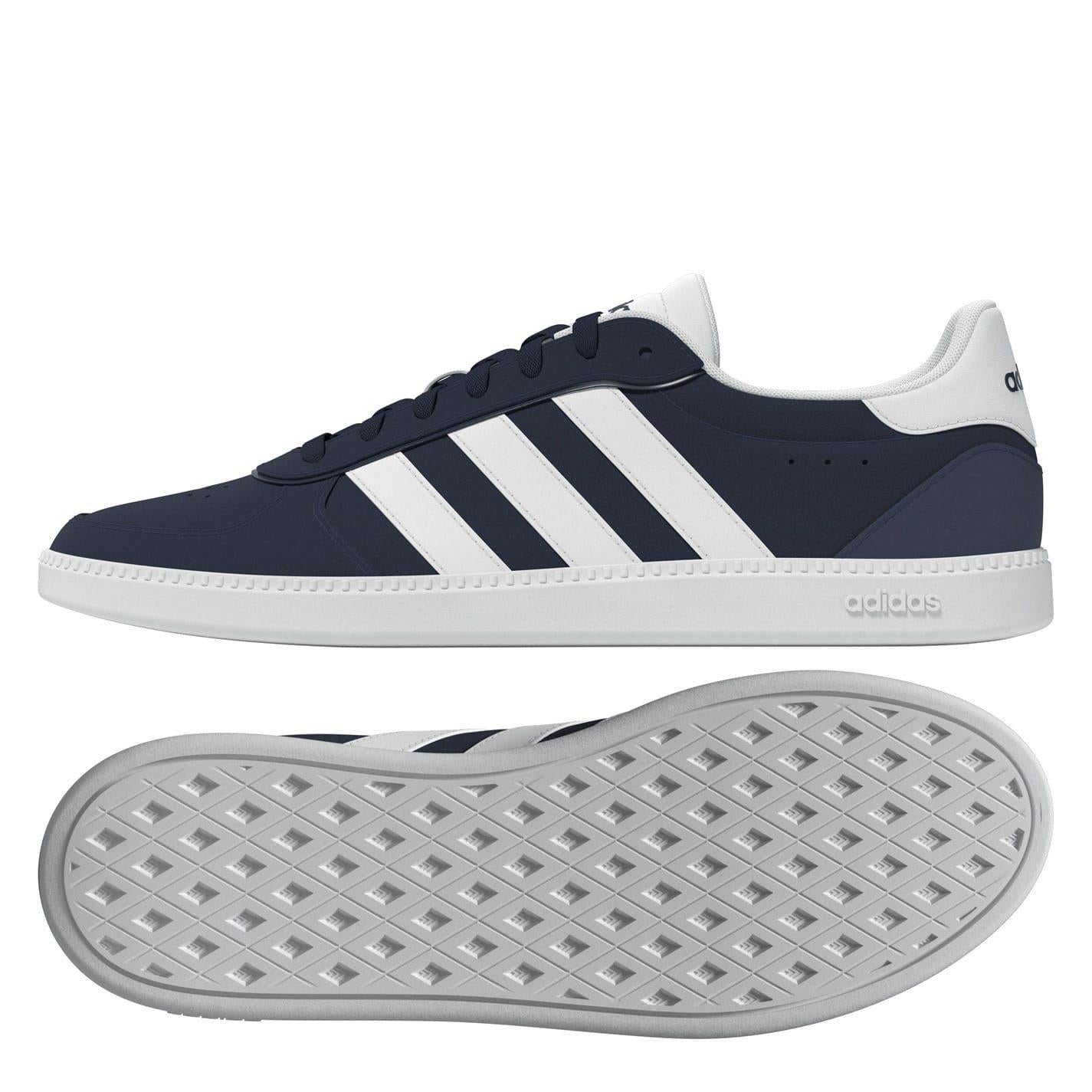 Navy-White - Lifestyle - Adidas Womens-Ladies Sleek Suede Trainers