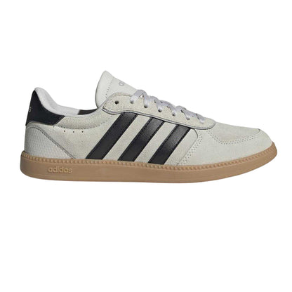 Beige-Black-Gum - Front - Adidas Womens-Ladies Sleek Suede Trainers