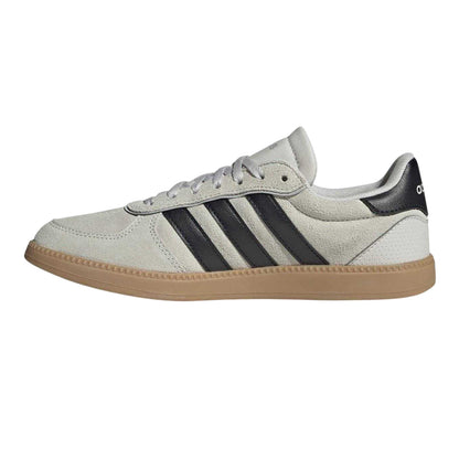 Beige-Black-Gum - Side - Adidas Womens-Ladies Sleek Suede Trainers