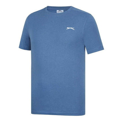 Denim Blue Marl - Side - Slazenger Mens 3D Logo T-Shirt