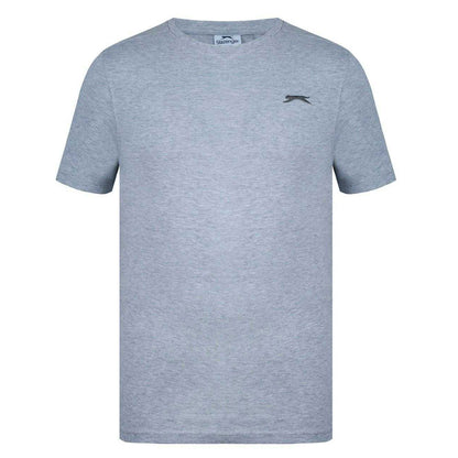 Grey Marl Marl - Front - Slazenger Mens 3D Logo T-Shirt