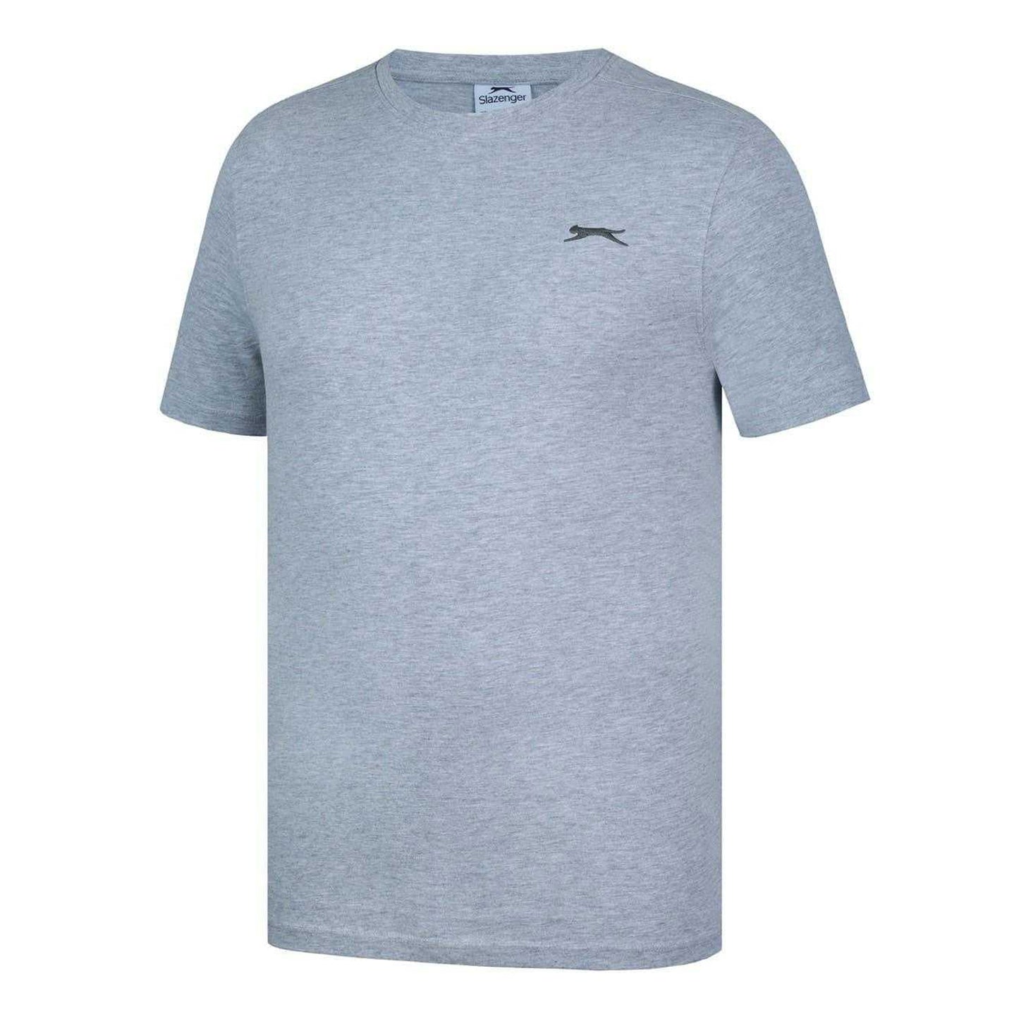 Grey Marl Marl - Side - Slazenger Mens 3D Logo T-Shirt