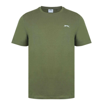 Khaki - Front - Slazenger Mens 3D Logo T-Shirt