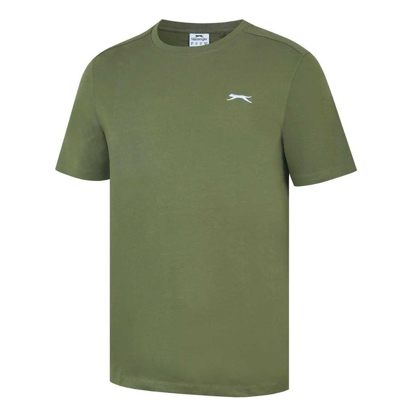 Khaki - Side - Slazenger Mens 3D Logo T-Shirt