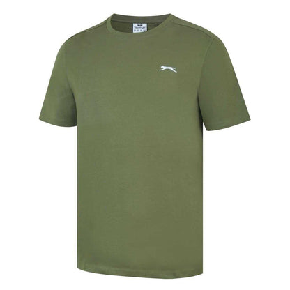 Khaki - Side - Slazenger Mens 3D Logo T-Shirt