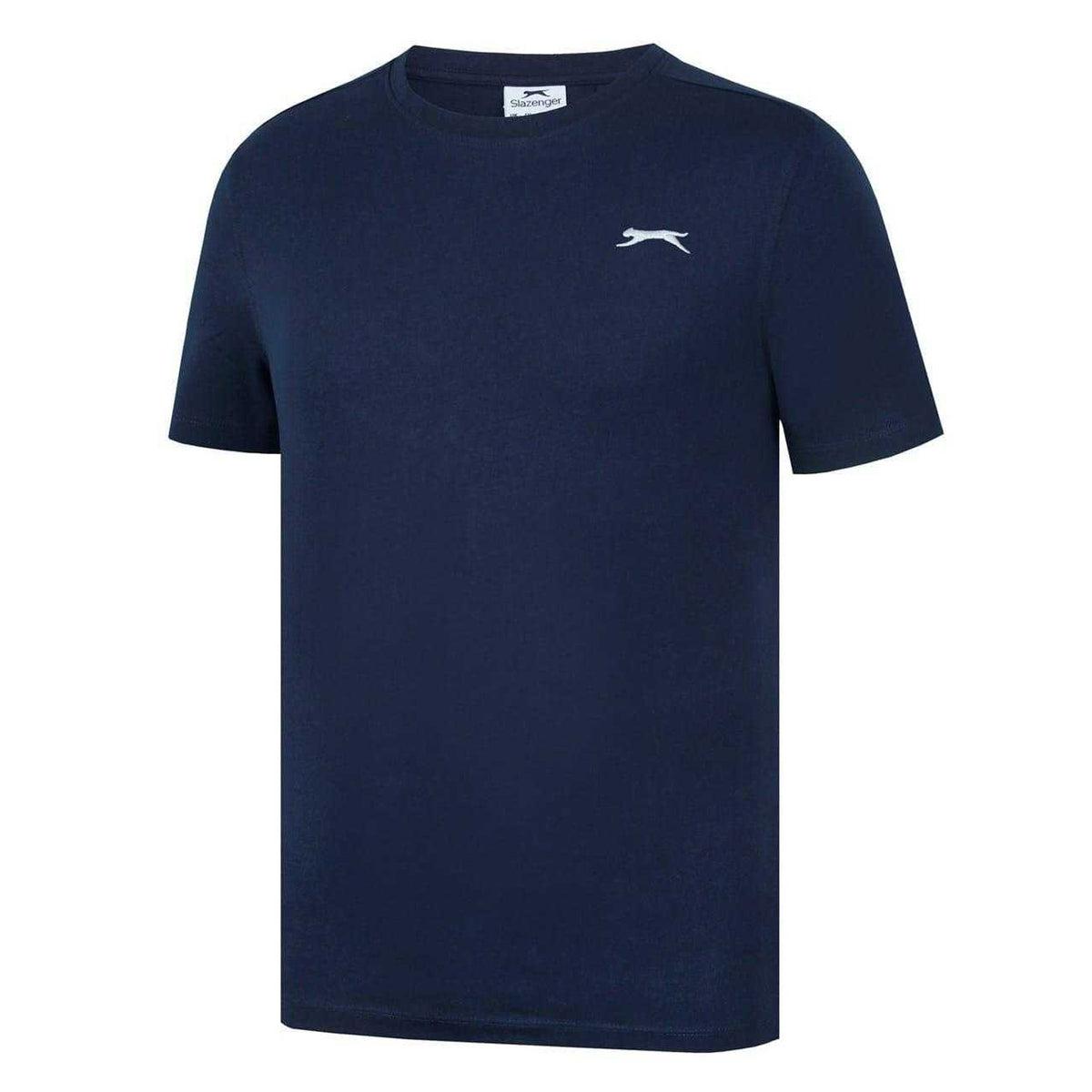 Navy - Side - Slazenger Mens 3D Logo T-Shirt