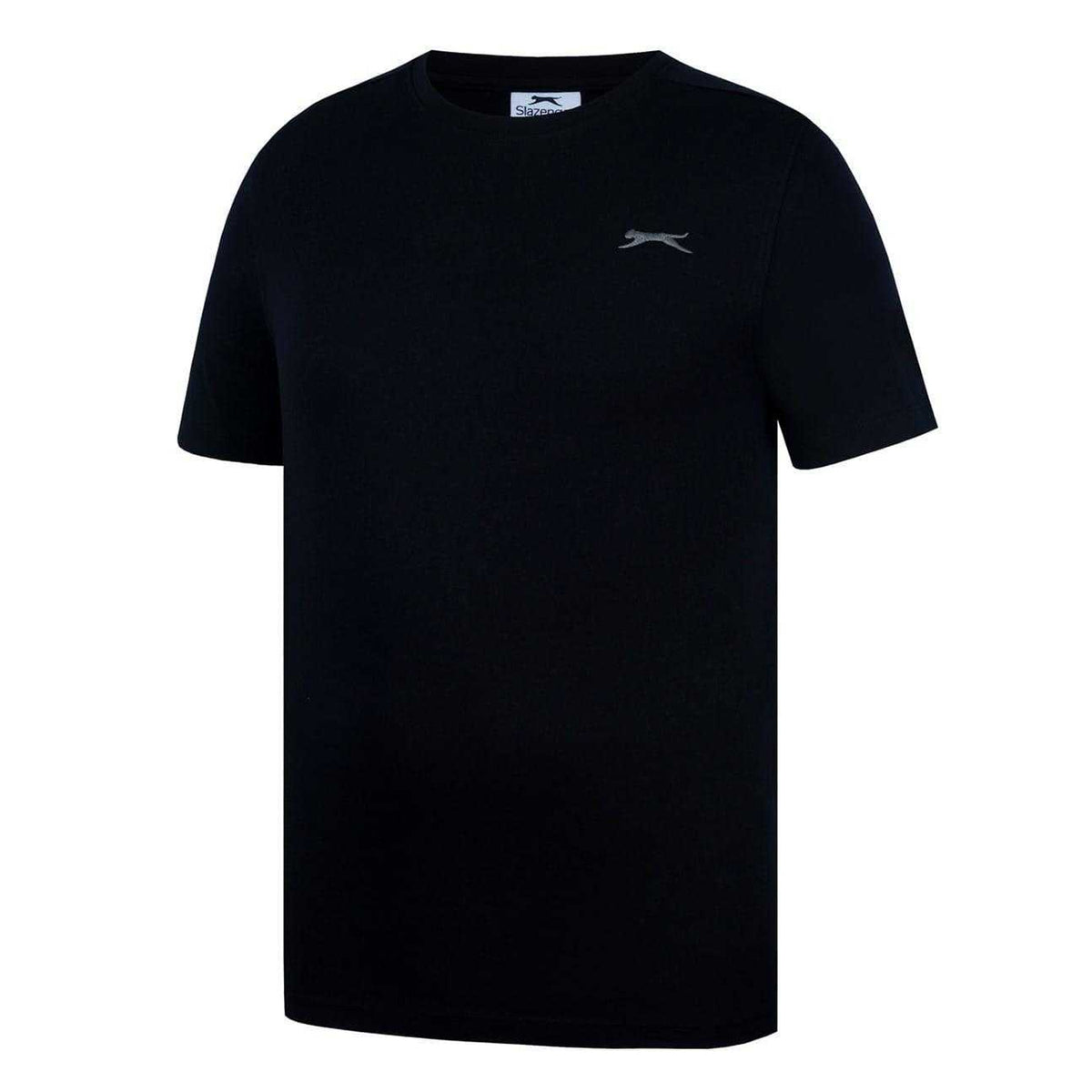 Black - Side - Slazenger Mens 3D Logo T-Shirt