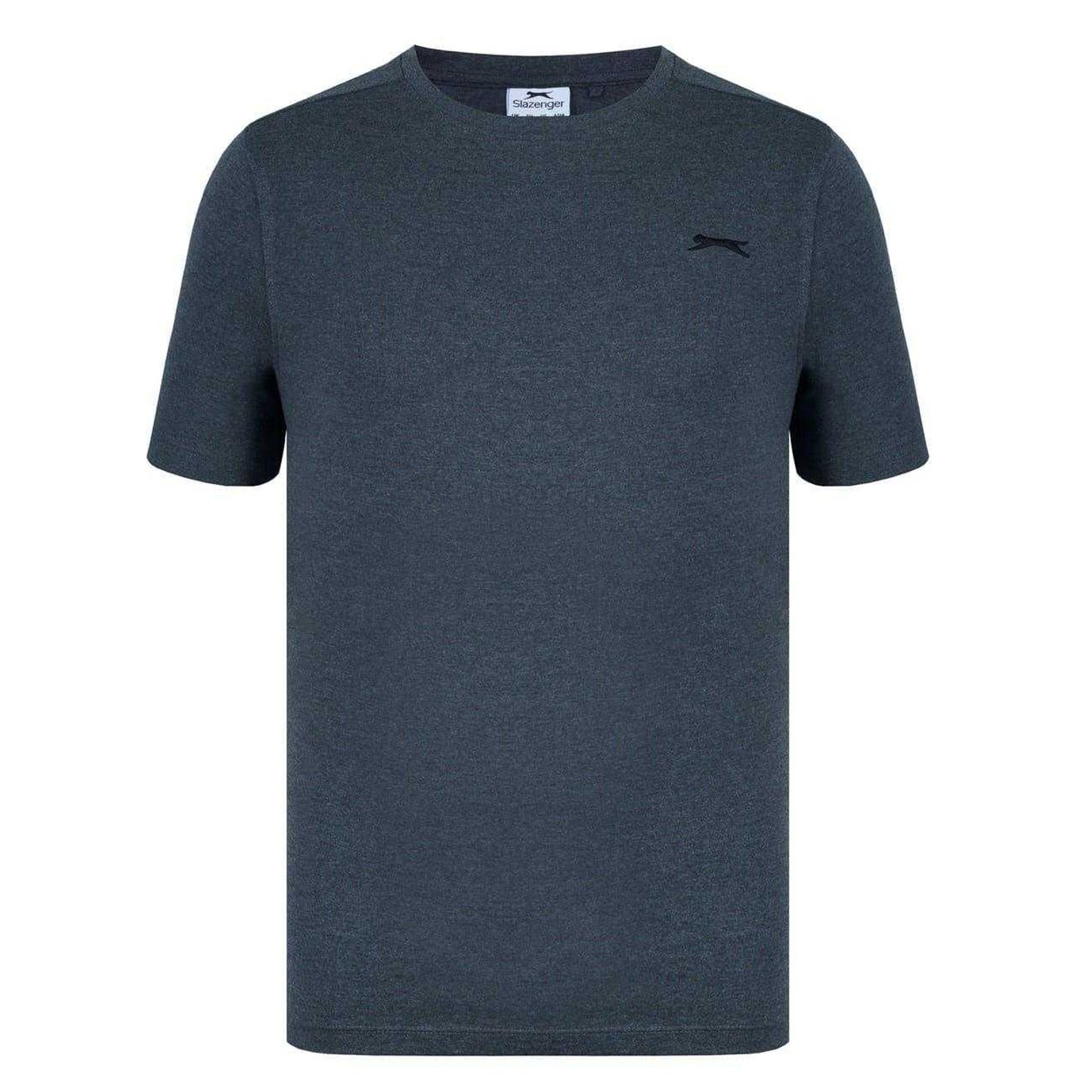 Charcoal Marl Marl - Front - Slazenger Mens 3D Logo T-Shirt