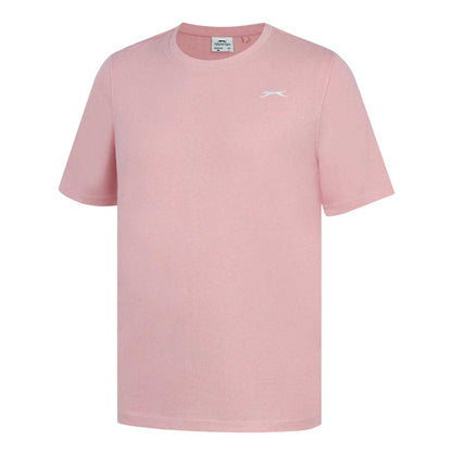 Pink - Side - Slazenger Mens 3D Logo T-Shirt